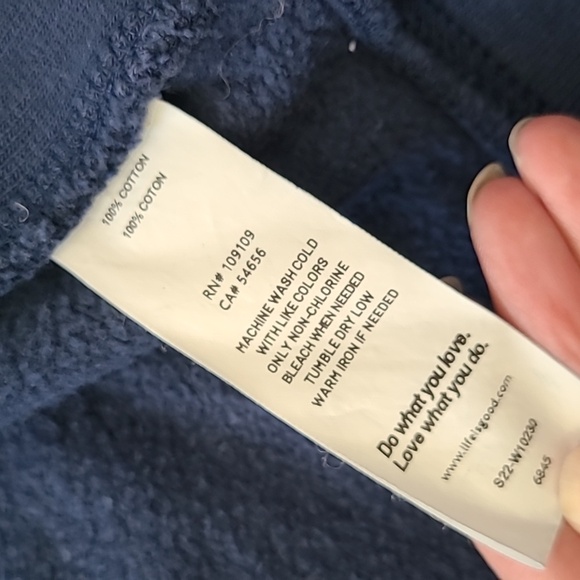 Life Is Good Navy Zip-Up Hoodie Jacket - Picture 3 of 6